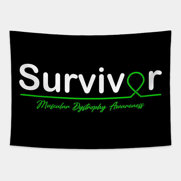 Muscular Dystrophy Awareness Survivor Heartbeat Tapestry by KHANH HUYEN