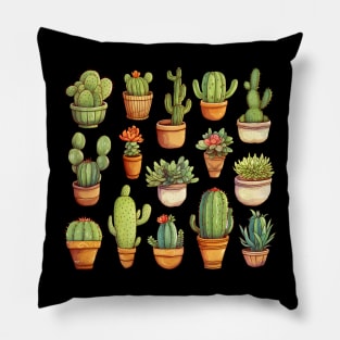 Cactuses and Succulents Pillow