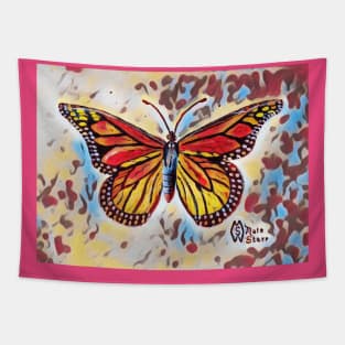 Monarch Butterfly in the Bushes Tapestry