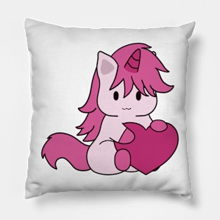 Valentine Unicorn Pillow