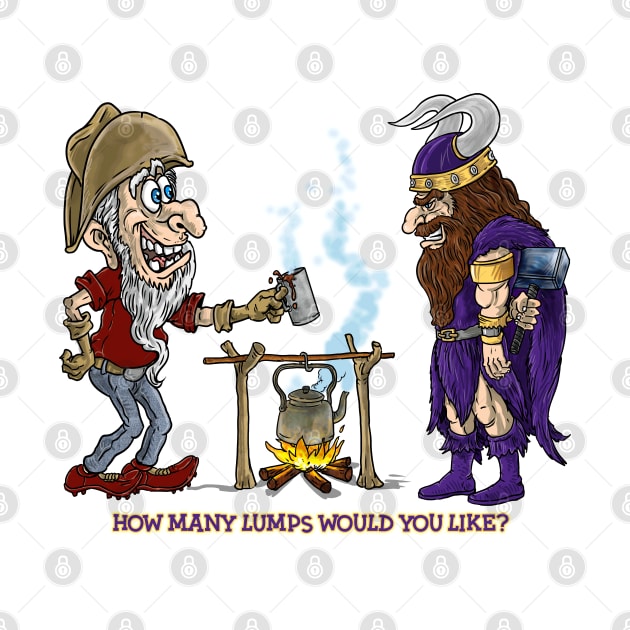 Minnesota Vikings Fans - Kings of the North vs Dirt Miners by JustOnceVikingShop