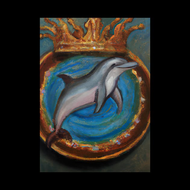 Dolphin with a Crown by maxcode