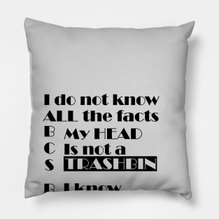 Facts Pillow