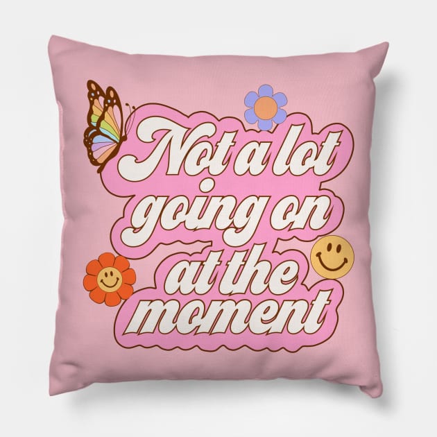 Not a lot going on at the moment - retro Pillow by Deardarling