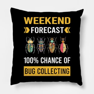 Weekend Forecast Bug Collecting Insect Insects Bugs Pillow