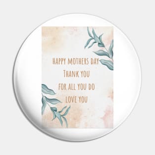 Mothers day leaf design Pin