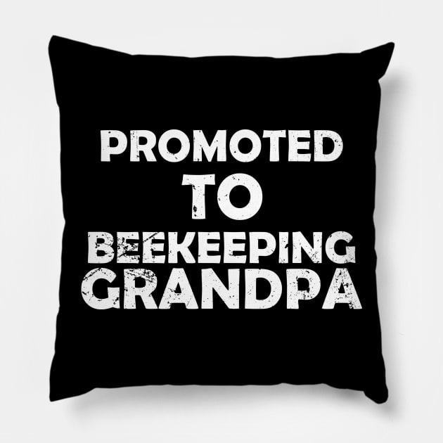 Promoted To Beekeeping Grandpa Pillow by KawaiiForYou