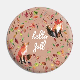 Wild Fox Fall Pin