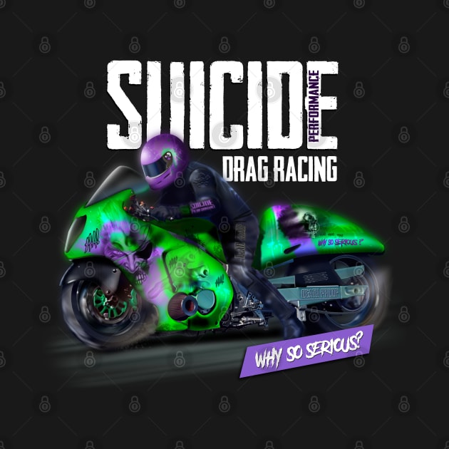 Motorcycle drag racing by hardtbonez