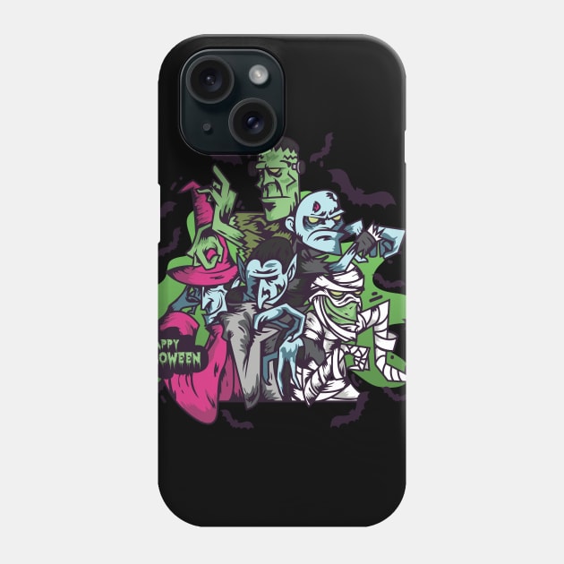 happy halloween t shirt Phone Case by rayanammmar