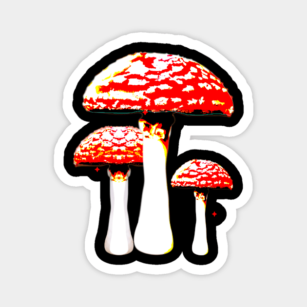 Misterious Mushrooms Magnet by emma17