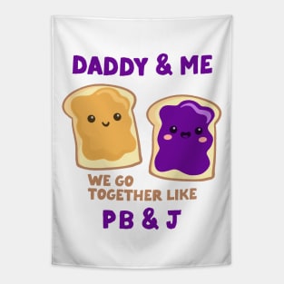 pbj daddy & me (grape) Tapestry