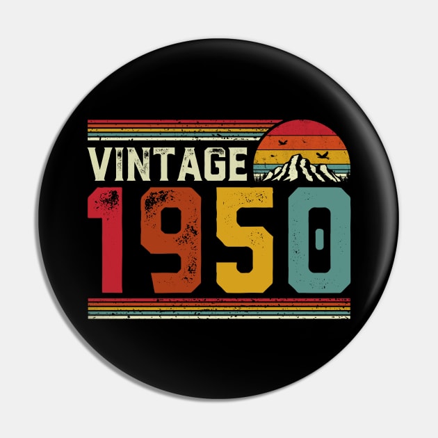 Vintage 1950 Birthday Gift Retro Style Pin by Foatui