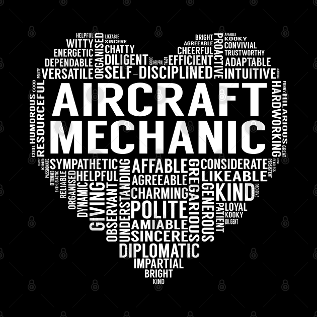 Aircraft Mechanic Heart by LotusTee