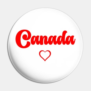 CANADA: I love Canada Pin