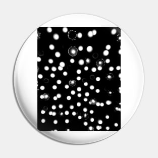 Monochrome Starry lights Pin