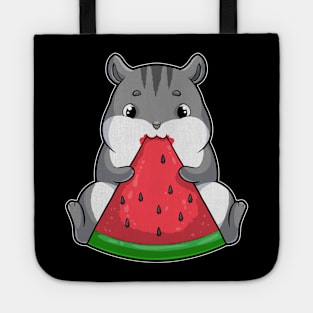 Hamster at eating Watermelon Tote