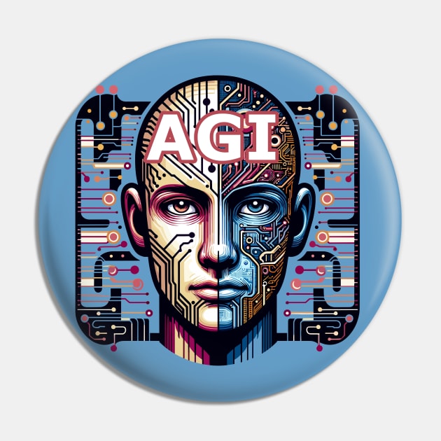 Artificial General Intelligence Pin by MtWoodson