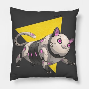 Cyborg Fat Cat Pillow