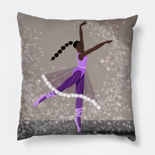 Prancing in Purple Pillow