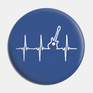 Guitar Acoustic Heartbeat Pin