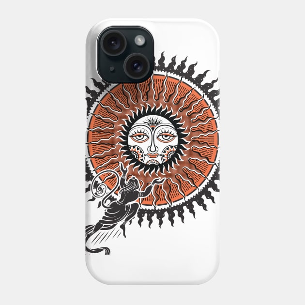 Sun and Hanuman Phone Case by vaicitriya