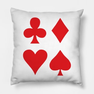 The Four French Suits Pillow