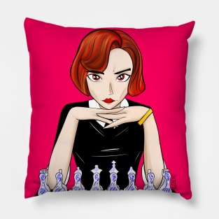 beth harmon the ginger in chess master queens gambit Pillow