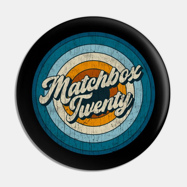 Matchbox Twenty - Retro Circle Vintage Pin by Skeletownn