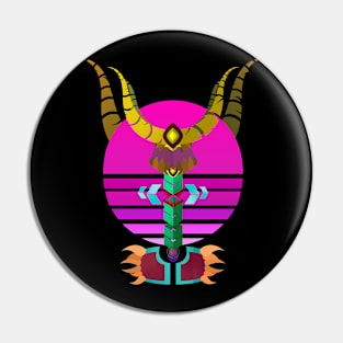 Synthwave Totem Pin