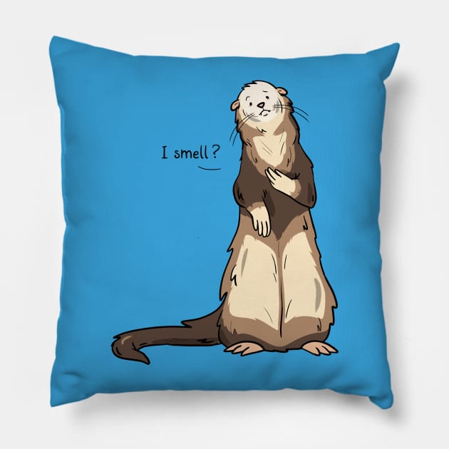 Ferret Pillow by Otterlyalice