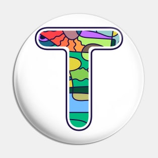 Alphabet T Pin