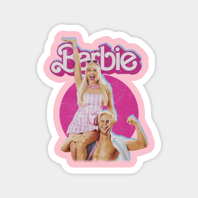 barbie - morgot robbie ryan gosling Magnet by LegendDerry