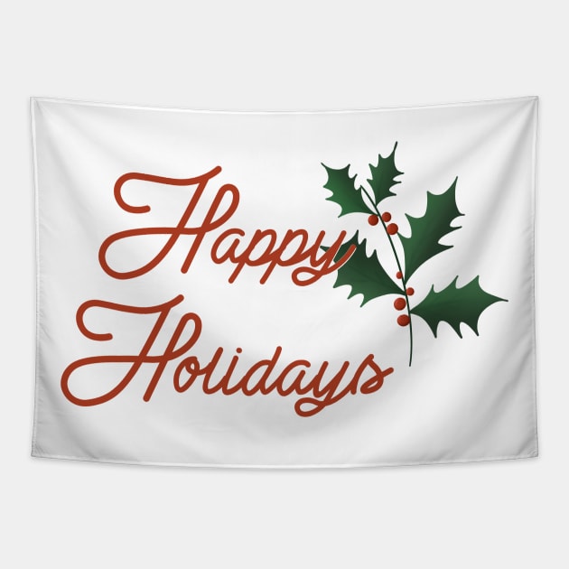 Happy Holidays Tapestry by Hallmarkies Podcast Store