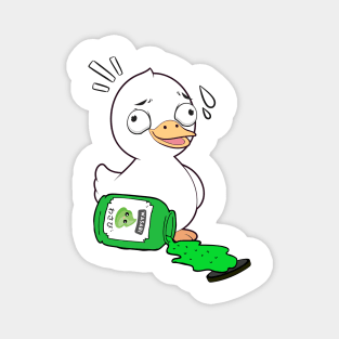 Funny duck Spilled Wasabi Sauce Magnet