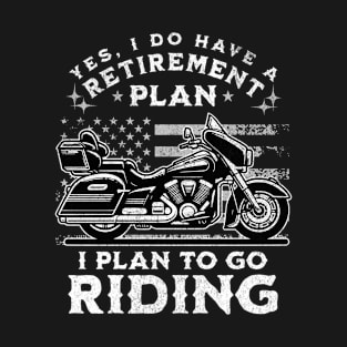 Retirement Plan Motorcycle T-Shirt