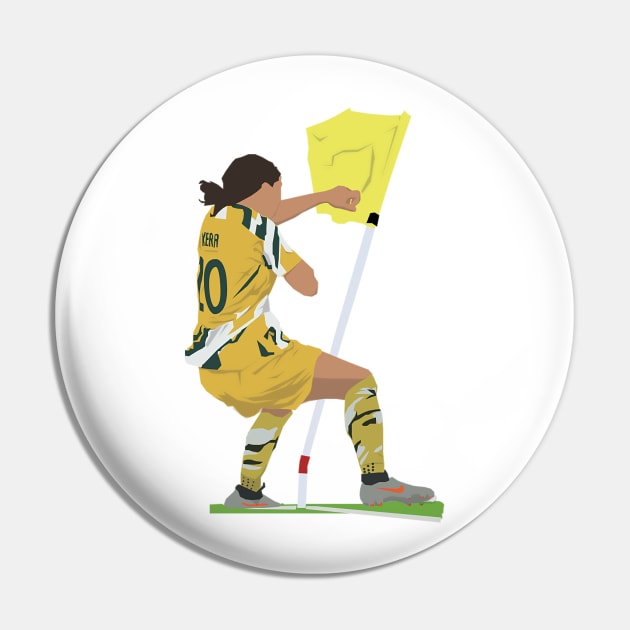 Sam Kerr Corner flag celebration Pin by Hevding