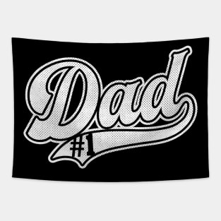 Number One Dad baseball style2 Tapestry