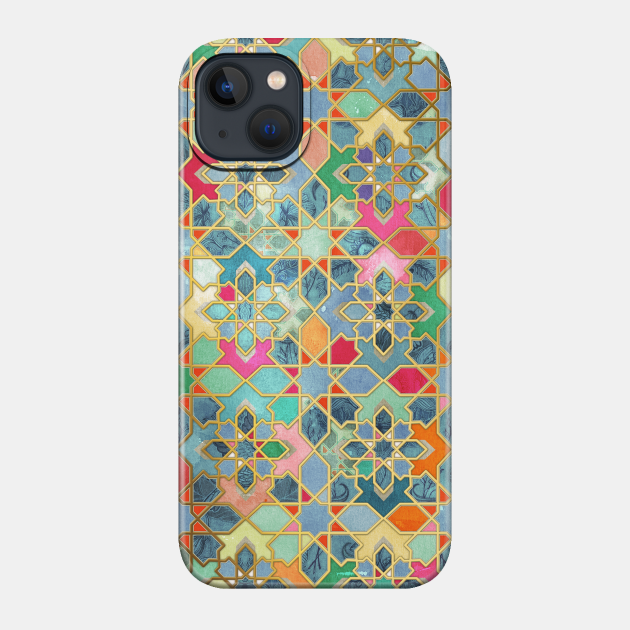 Gilt & Glory - Colorful Moroccan Mosaic - Mosaic - Phone Case