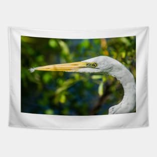 Great white egret Tapestry