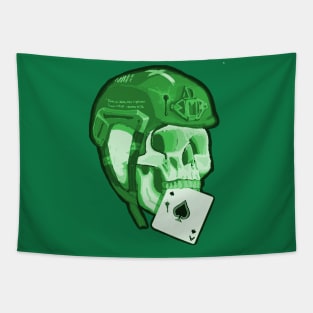 Skull (Green) Tapestry