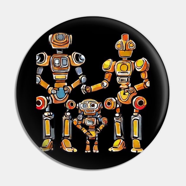 Robots Pin by KOPERNIKO SHOP