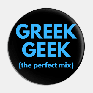 Greek Geek Pin