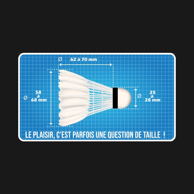 Badminton Shuttlecock blueprint To have fun,size matters! by Manikool