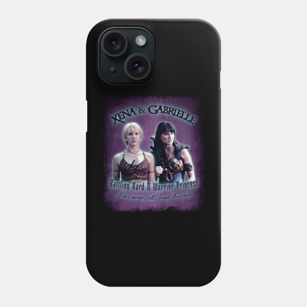 Xena & Gabrielle Vintage Look Phone Case by CharXena