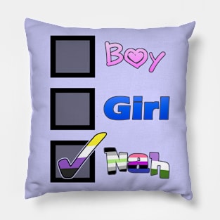 Boy? Girl? Nah Pillow