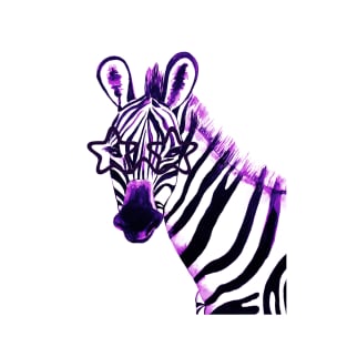 Neon zebra with star glasses T-Shirt