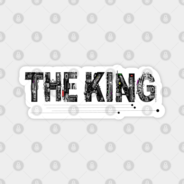 The King Letter Magnet by G-Art Swiss