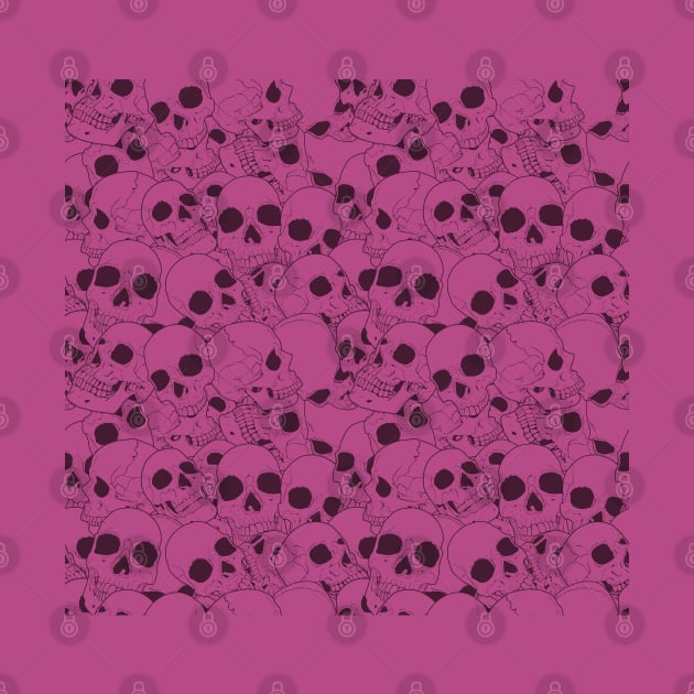 Pink skull pattern by FAawRay