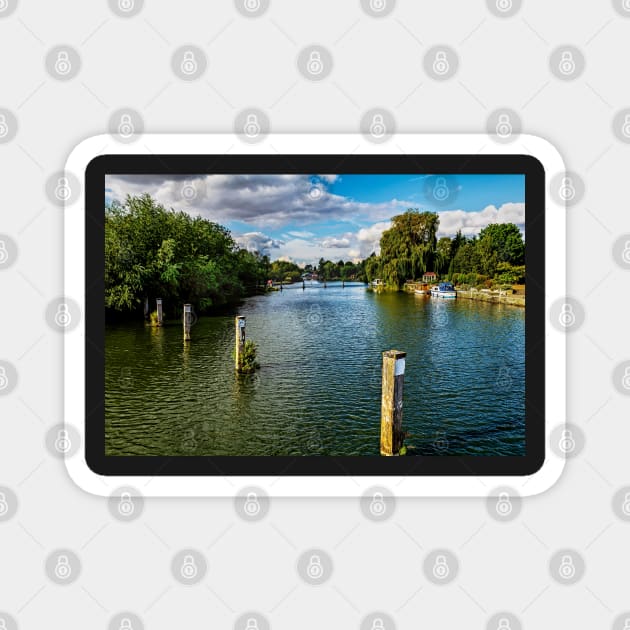 Crossing The Thames at Benson Weir Magnet by IanWL